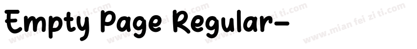 Empty Page Regular字体转换